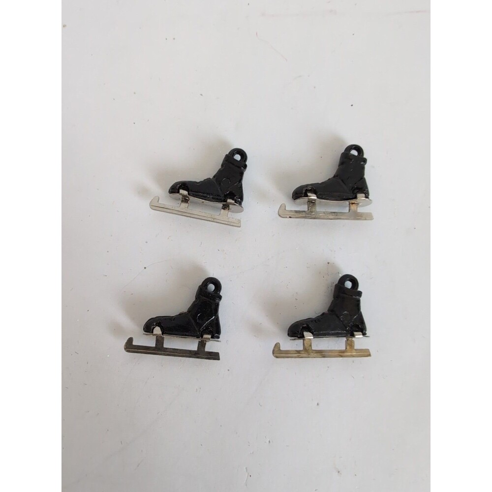 Vtg Ice Skate Charm Plastic Metal GUMBALL CHARM Hockey Skate Ice Staking Lot 4